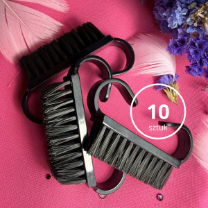 Szczoteczka do manicure CZARNA zestaw 10 szt.